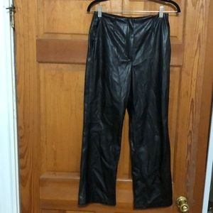 It’s a Vibe Black Vegan Leather Trouser Pants